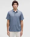 Lululemon Soft Jersey Short-sleeve Polo Shirt In Blue