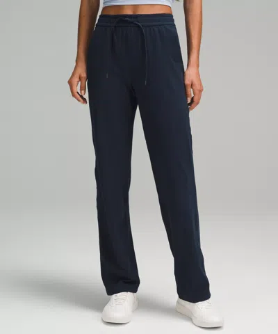 Lululemon Soft Jersey Straight-leg Mid-rise Pants Regular In Blue