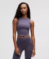 Lululemon Soft Sueded Crewneck Cropped Tank Top