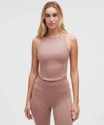 Lululemon Soft Sueded Crewneck Cropped Tank Top