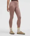 Lululemon Softy Suedey High-rise Leggings 25" In Pink