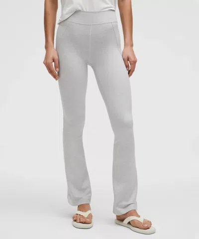 Lululemon Soft Sueded Split-hem High-rise Mini-flare Pants Regular In White
