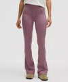 Lululemon Soft Sueded Split-hem High-rise Mini-flare Pants Regular In Purple