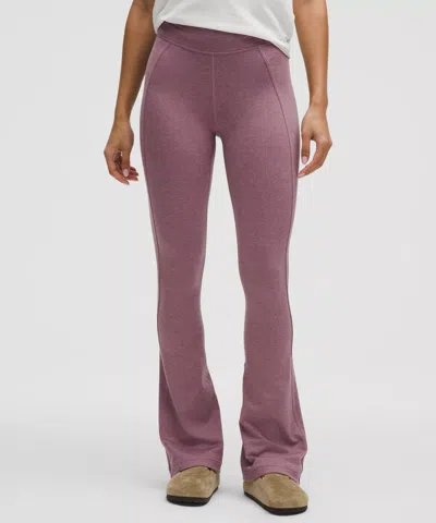 Lululemon Soft Sueded Split-hem High-rise Mini-flare Pants Regular In Purple