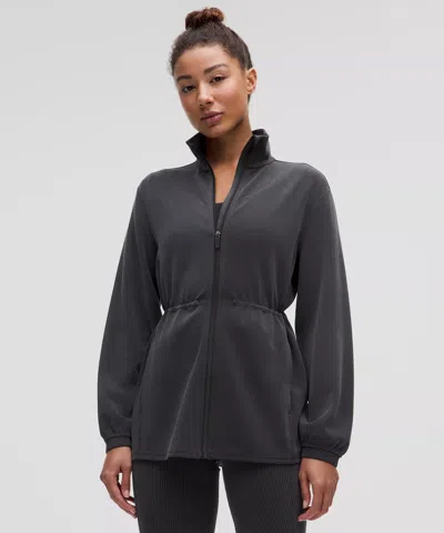Lululemon Softstreme Cinch-waist Full-zip Jacket In Green