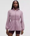 Lululemon Softstreme Cinch-waist Full-zip Jacket In Purple