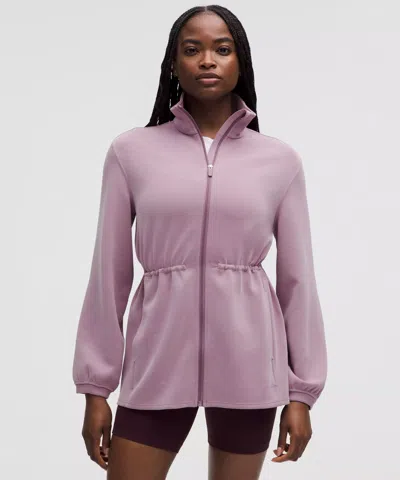 Lululemon Softstreme Cinch-waist Full-zip Jacket In Purple