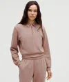 Lululemon Softstreme Collared Half-zip Pullover In Pink
