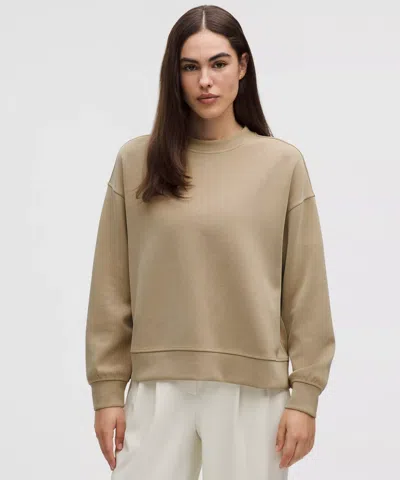 Lululemon Softstreme Crewneck Oversized Pullover In Brown