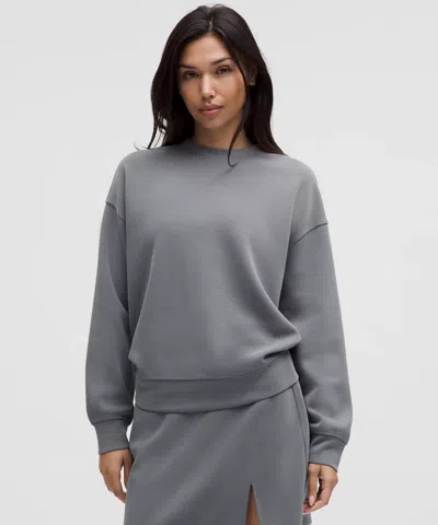 Lululemon Softstreme Crewneck Oversized Pullover In Gray
