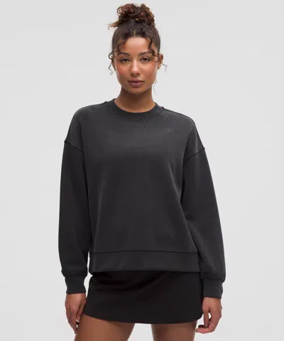 Lululemon Softstreme Crewneck Oversized Pullover In Black