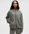 Lululemon Softstreme Full-zip Hoodie In Gray