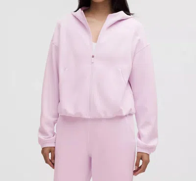 Lululemon Softstreme Full-zip Hoodie In Pink Organza