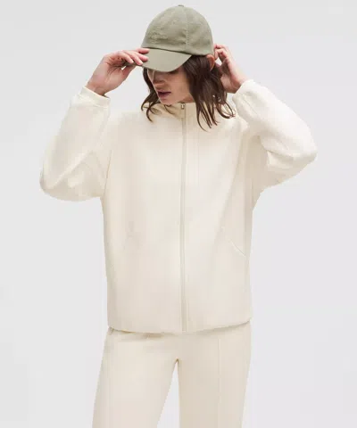 Lululemon Softstreme Full-zip Hoodie In White
