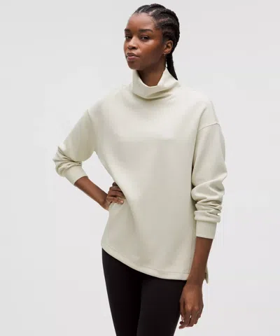 Lululemon Softstreme Funnel-neck Long Pullover In White