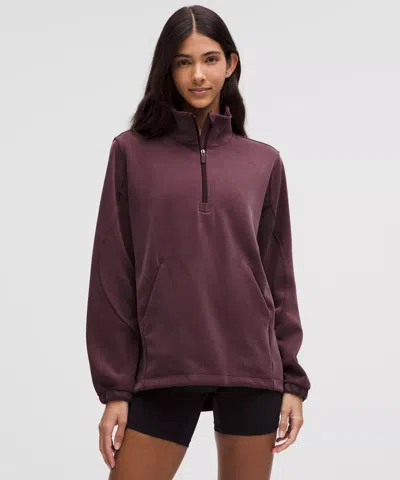 Lululemon Softstreme Half-zip Long In Purple