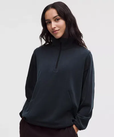 Lululemon Softstreme Half-zip In Blue
