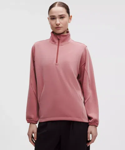 Lululemon Softstreme Half-zip In Pink