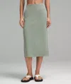 Lululemon Softstreme High-rise Midi Skirt In Green