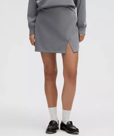 Lululemon Softstreme High-rise Mini Skirt In Gray