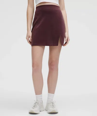Lululemon Softstreme High-rise Mini Skirt In Brown