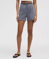 Lululemon Softstreme High-rise Shorts 4" In Blue