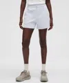 Lululemon Softstreme High-rise Shorts 4" In White