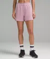 Lululemon Softstreme High-rise Shorts 4" In Pink
