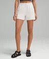 Lululemon Softstreme High-rise Short 4" In White