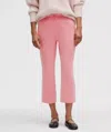 Lululemon Softstreme High-rise Straight-leg Cropped Pant In Pink