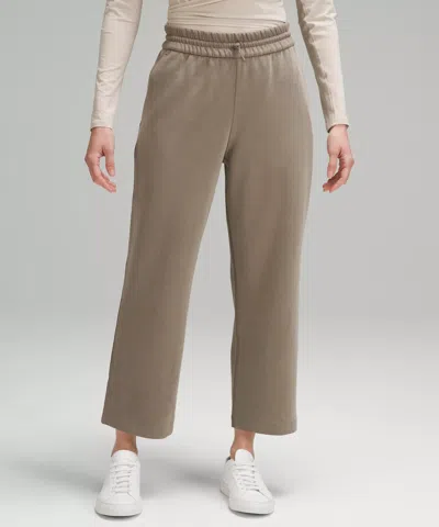 Lululemon Softstreme High-rise Straight-leg Cropped Pant In Brown