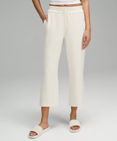 Lululemon Softstreme High-rise Straight-leg Cropped Pants In White