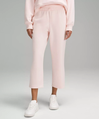 Lululemon Softstreme High-rise Straight-leg Cropped Pants In Pink