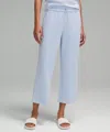 Lululemon Softstreme High-rise Straight-leg Cropped Pants In Blue