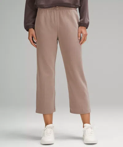 Lululemon Softstreme High-rise Straight-leg Cropped Pants In Brown