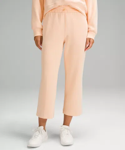 Lululemon Softstreme High-rise Straight-leg Cropped Pants In Orange