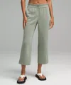 Lululemon Softstreme High-rise Straight-leg Cropped Pants In Green