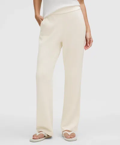 Lululemon Softstreme High-rise Straight-leg Pant In White
