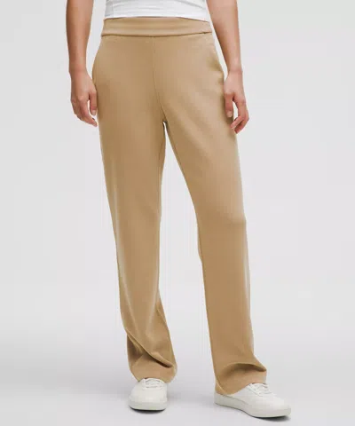 Lululemon Softstreme High-rise Straight-leg Pant Regular In Brown