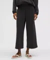 Lululemon Softstreme High-rise Wide-leg Cropped Pants In Black