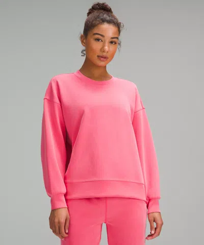 Lululemon Softstreme Perfectly Oversized Crewneck Pullover In Pink