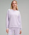 Lululemon Softstreme Perfectly Oversized Crewneck Pullover In Purple