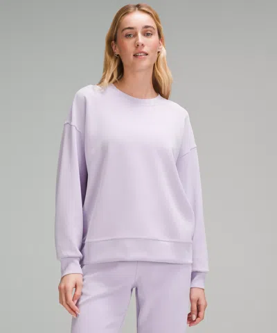Lululemon Softstreme Perfectly Oversized Crewneck Pullover In Purple