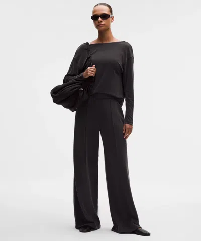 Lululemon Softstreme Pintuck High-rise Wide-leg Pant