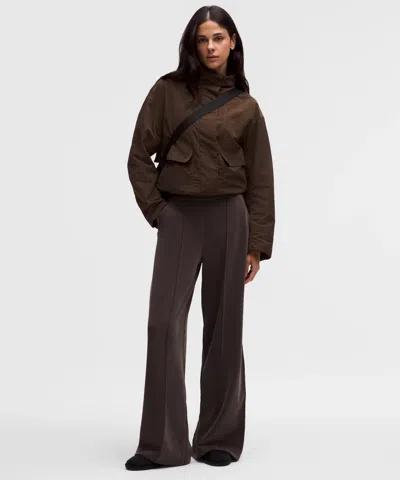 Lululemon Softstreme Pintuck High-rise Wide-leg Pant In Burgundy