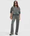 Lululemon Softstreme Pintuck Mid-rise Pant In Gray