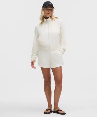 Lululemon Softstreme Pique Mid-rise Short 4" In White