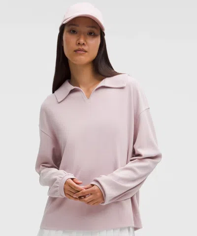 Lululemon Softstreme Pique Oversized Long-sleeve Polo Shirt