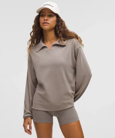 Lululemon Softstreme Pique Oversized Long-sleeve Polo Shirt