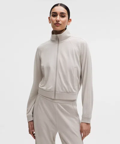 Lululemon Softstreme Pique Track Jacket In White